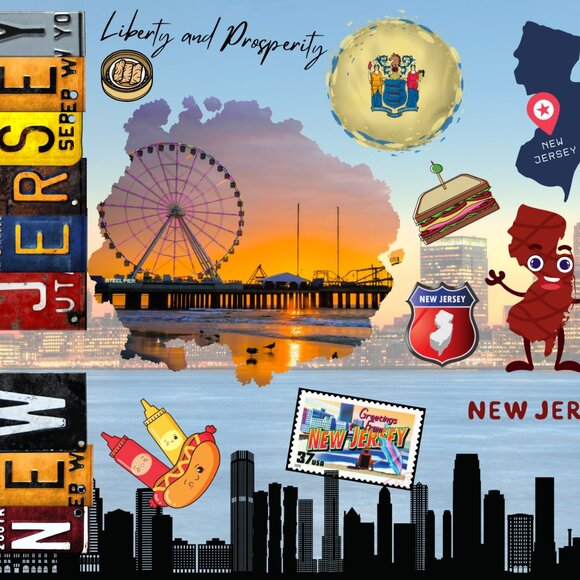 New Jersey Tumbler, New Jersey State Pride Tumbler, New Jersey Coffee Tumbler - Picture 2 of 7